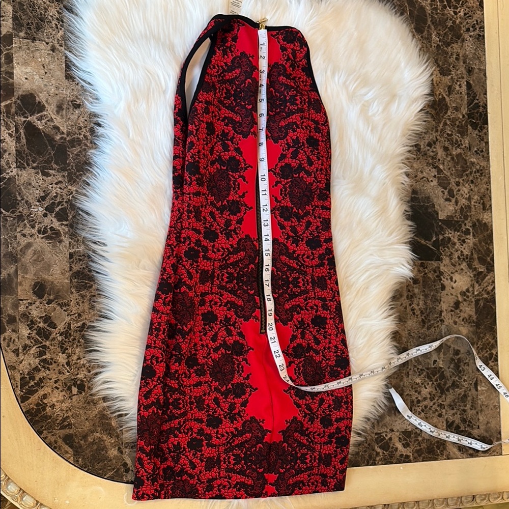 B. Darlin Elegant Red and Black Lace Dress - Picture 6 of 6